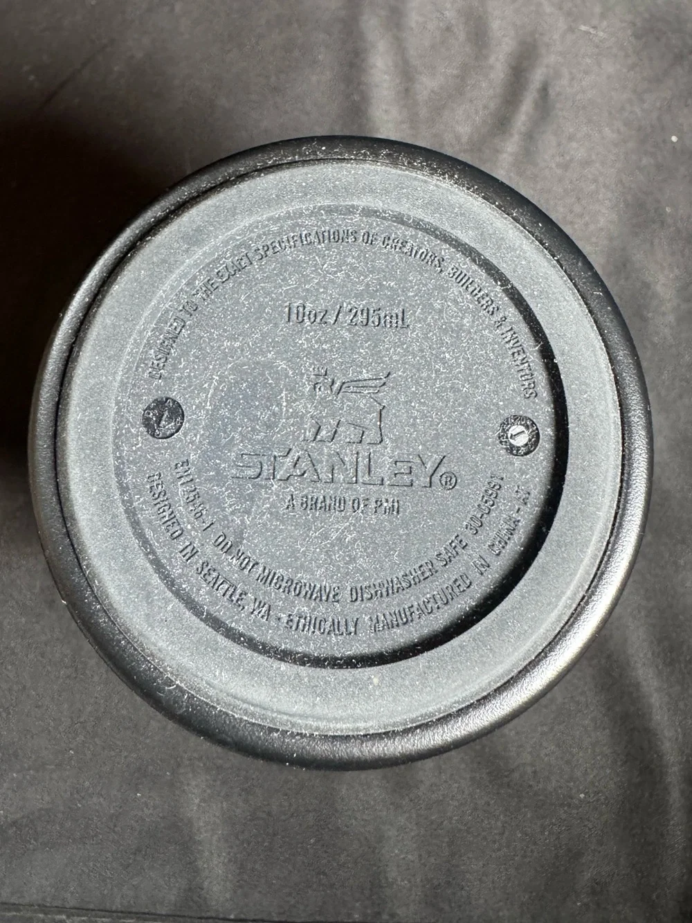 Stanley Matte Black 10 oz. Everyday Can Cooler Cup With Lid